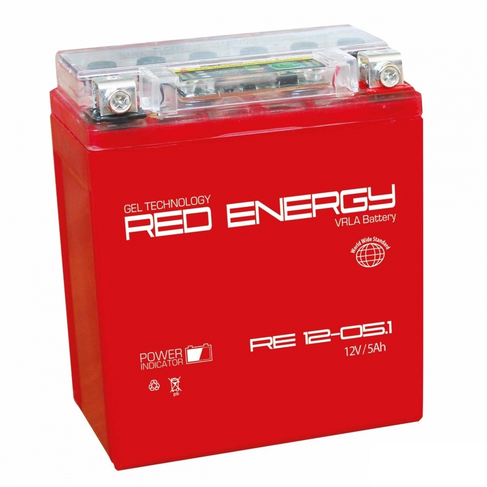  Red Energy RE 1205.1 (YB5L-B. 12N5-3B) (RE 1205.1)                          5ah 12V -    